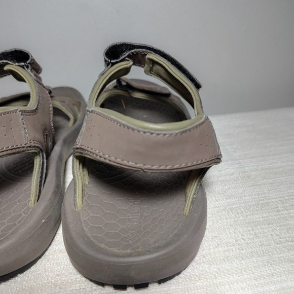 Columbia Hiking Sandals Mens 11 Strappy Brown‎ Hook & Loop Casual YM5363-255 - Picture 7 of 15